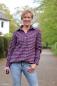 Preview: Baumwoll-Flanell Maverick, Karo, 1 x 1,2cm, rot/dunkelblau